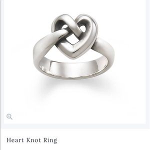 James Avery heart knot ring